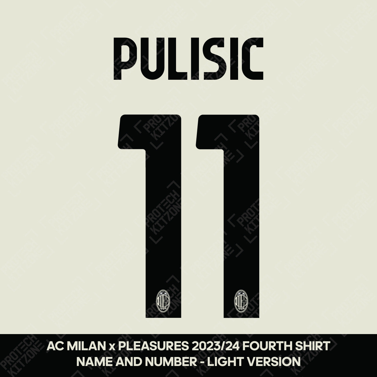 Pulisic 11 (Official AC Milan x Pleasures 2023/24 Fourth